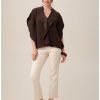 Clothing TRINA TURK | Tompkins Square Top In Brown Derby