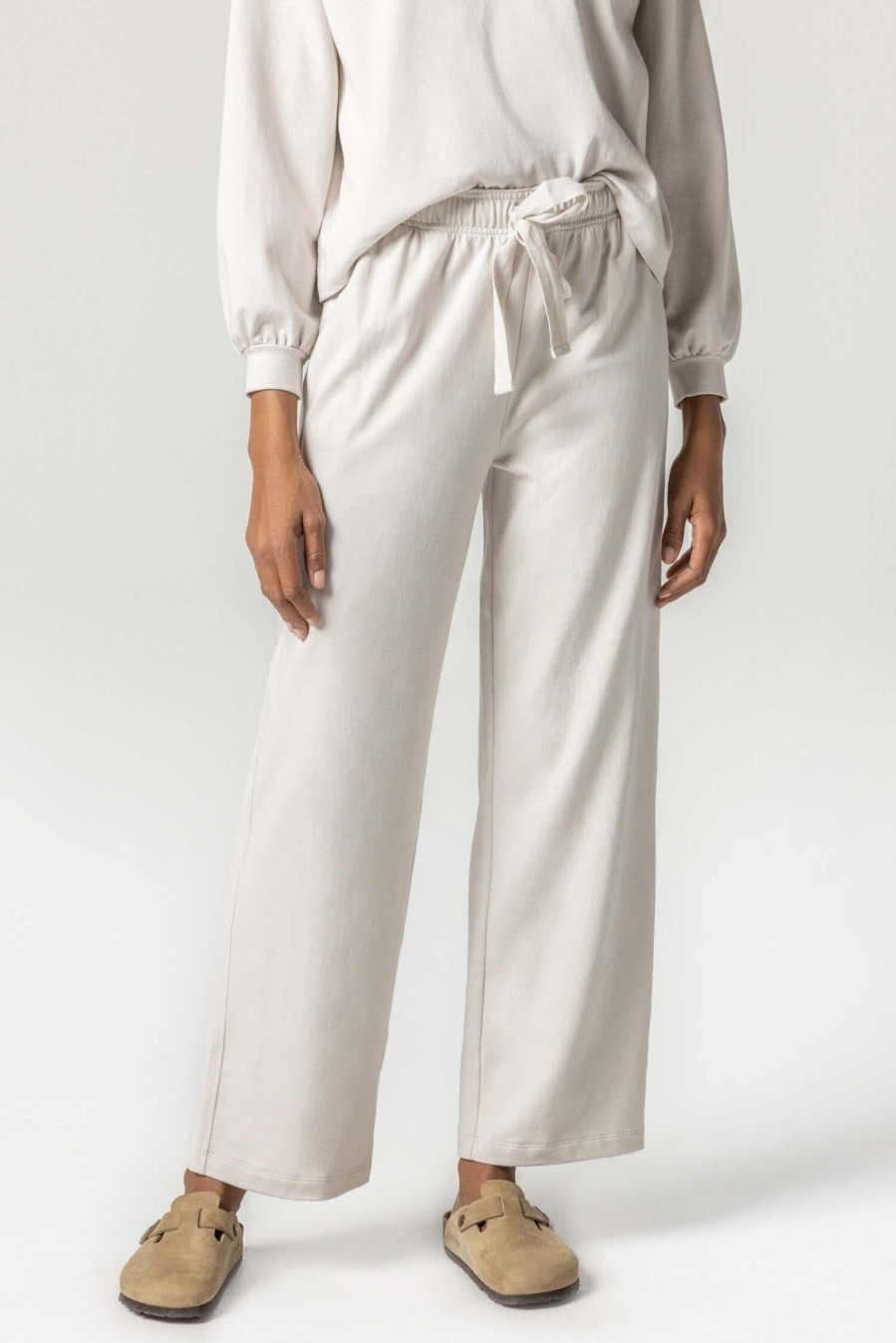 Clothing LILLA P | Drawcord Pant In Alabaster