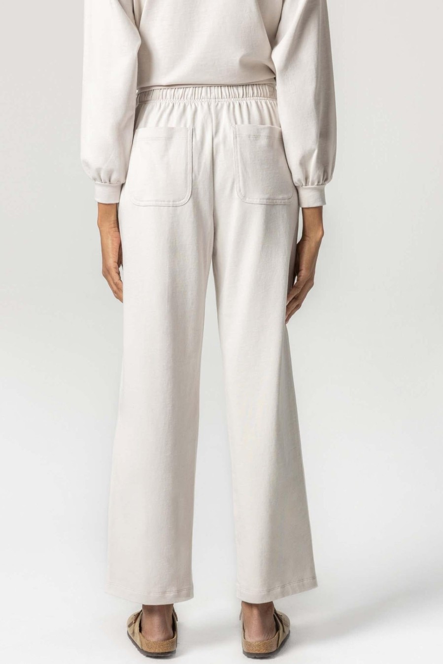 Clothing LILLA P | Drawcord Pant In Alabaster