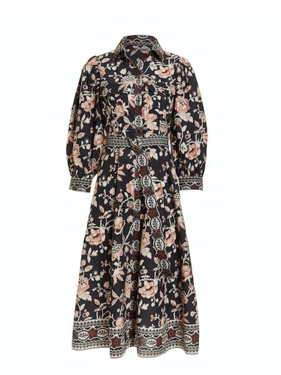 Clothing LOVE THE LABEL | Sula Midi Dress In Devon Print