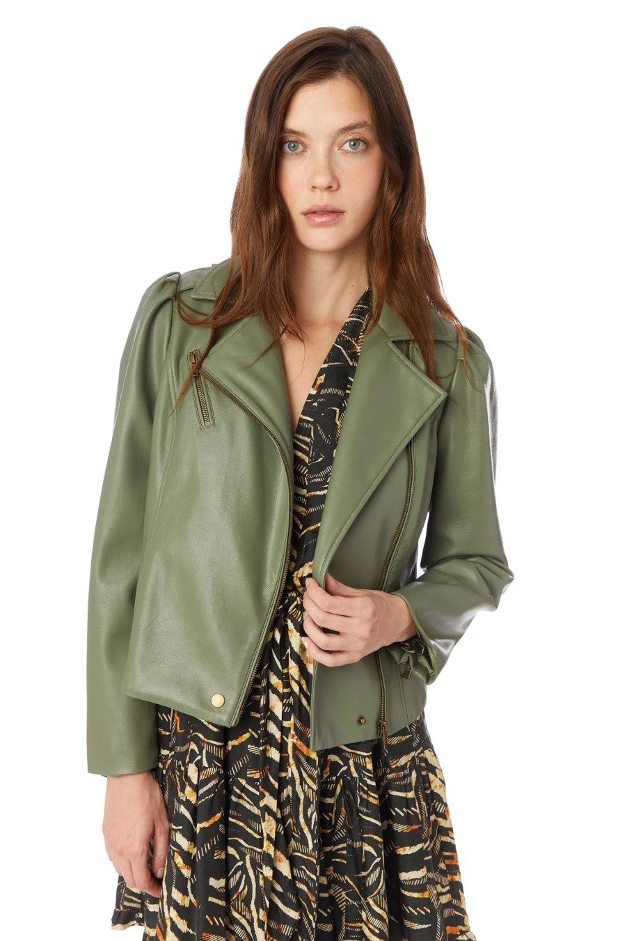 Clothing MARIE OLIVER | Maeve Moto Jacket In Fern