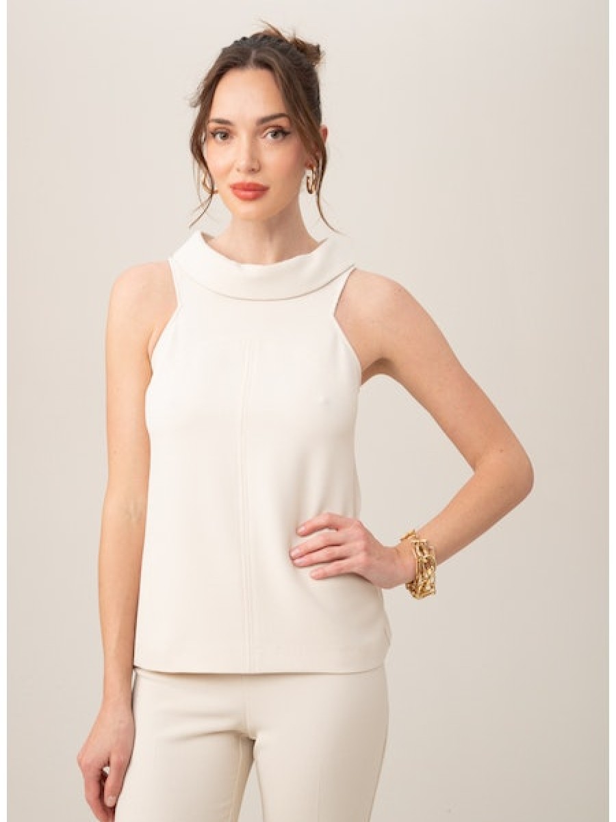 Clothing TRINA TURK | Lenox Hill Top In Cream