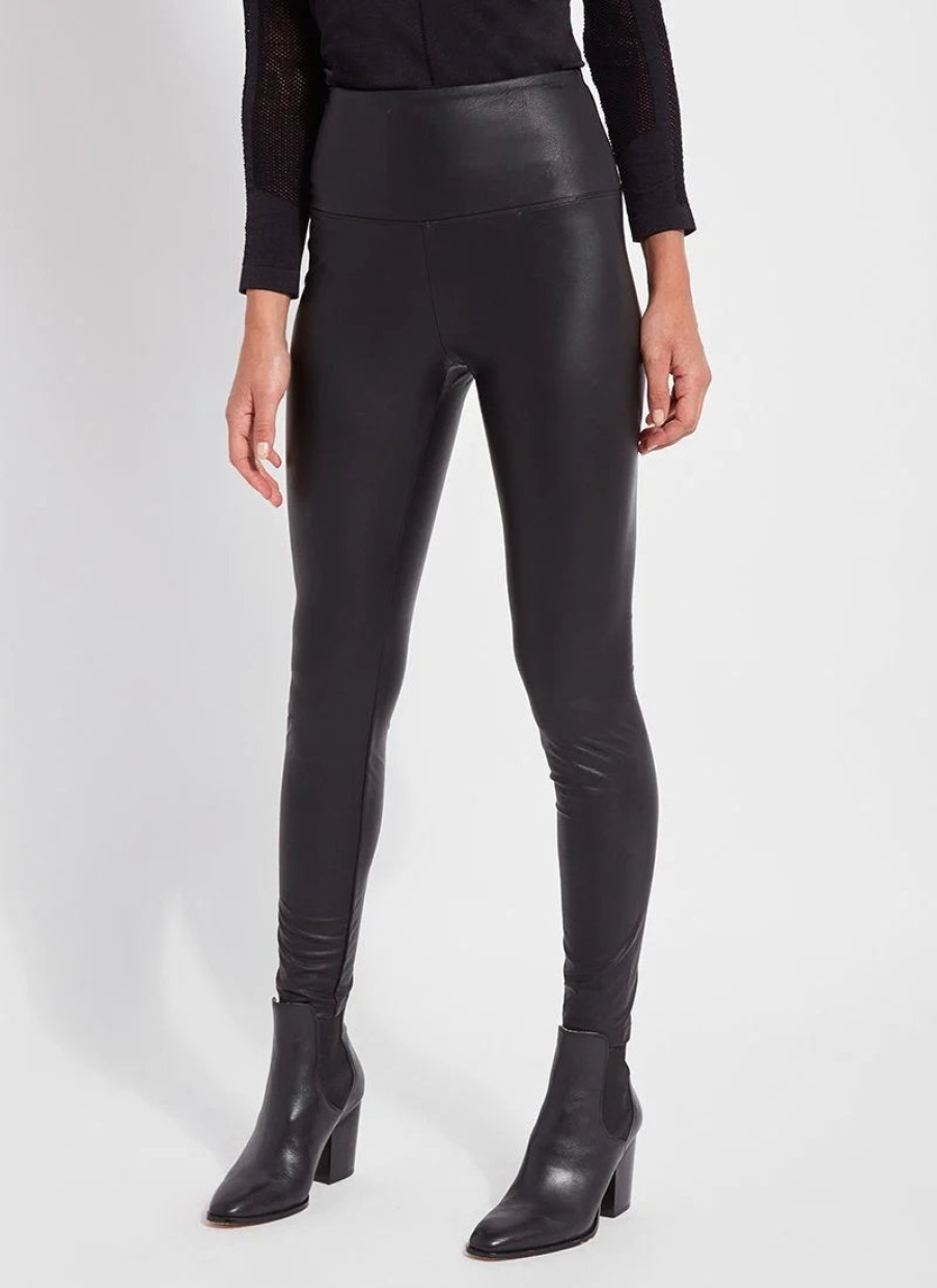 Clothing LYSSE | Textured Vegan Leather Legging In Black