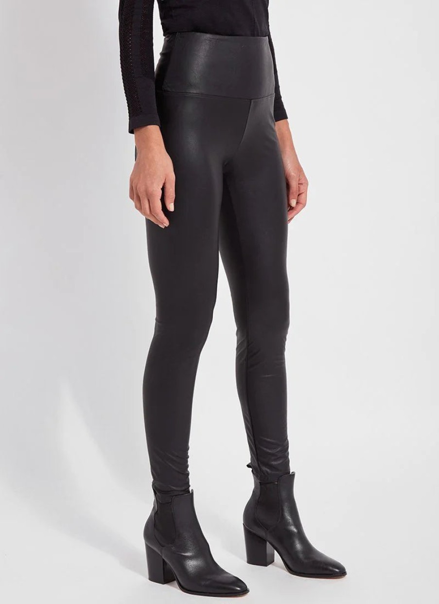 Clothing LYSSE | Textured Vegan Leather Legging In Black