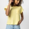 Clothing LILLA P | Boxy Pocket Crew Neck Tee In Buttercup *Final Sale*