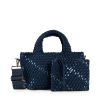 Clothing Haute Shore Ltd | Mark Mini Tote In Navy/Navy Metallic