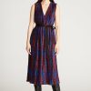 Clothing HALSTON | Kieran Dress In Pleated Print