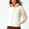 Clothing ECRU | Puffer Jacket With Sleeves In Cream