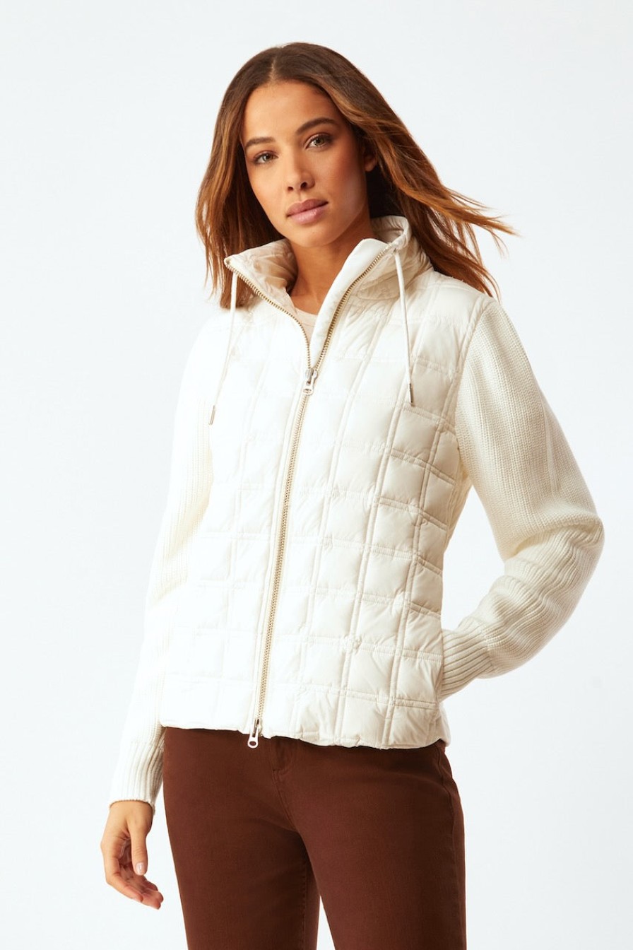 Clothing ECRU | Puffer Jacket With Sleeves In Cream