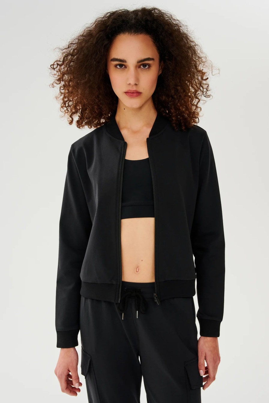 Clothing SPLITS59 | Supplex Bomber Jacket In Black