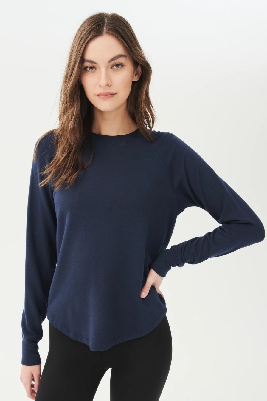 Clothing SPLITS59 | Warm Up Fleece Sweatshirt In Indigo