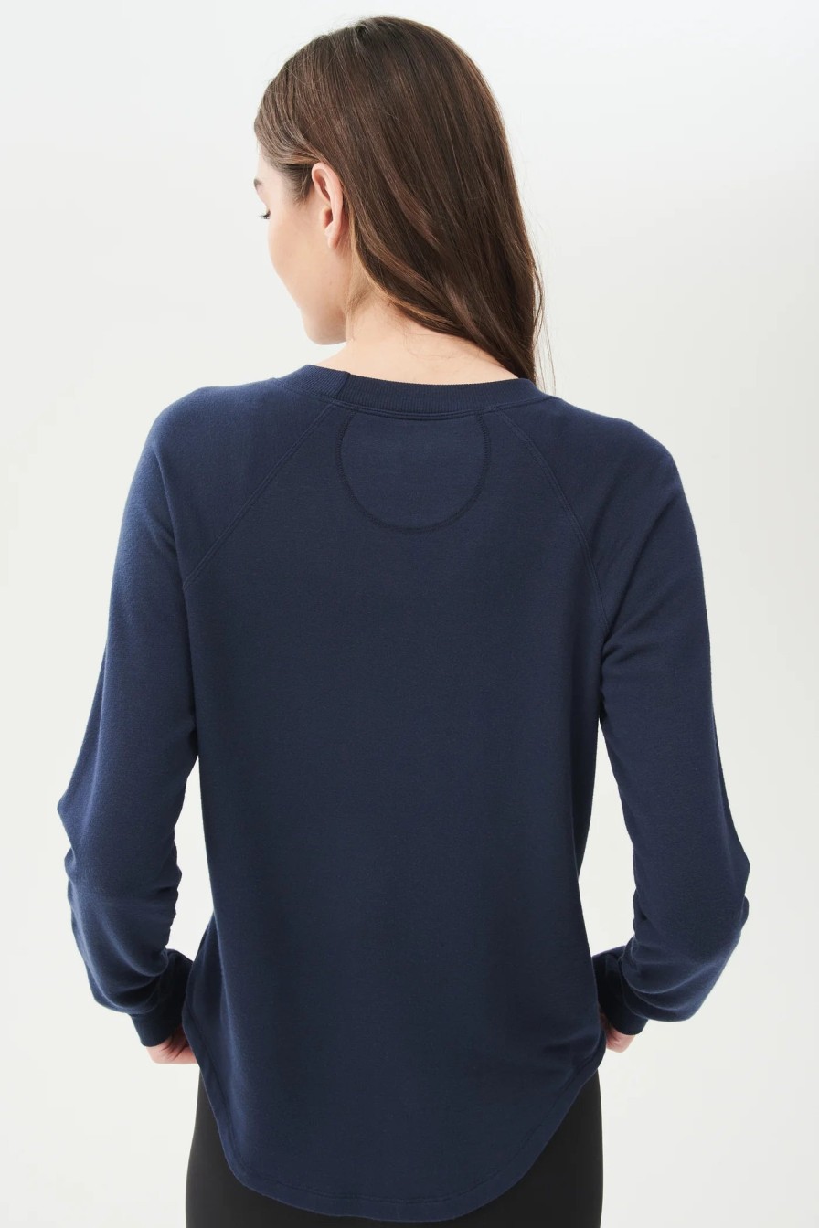 Clothing SPLITS59 | Warm Up Fleece Sweatshirt In Indigo