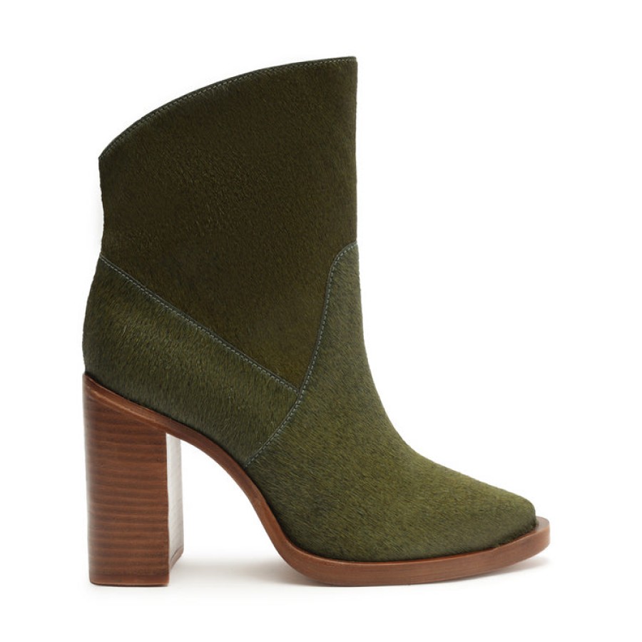 Shoes SCHUTZ | Misty Calf Hair Bootie In Matcha