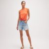 Clothing FIFTEEN TWENTY | Drape Front Crop Top In Orange *Final Sale*