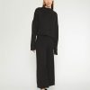 Clothing RIPLEY RADER | Cashmere-Like Wide Leg Pant In Black