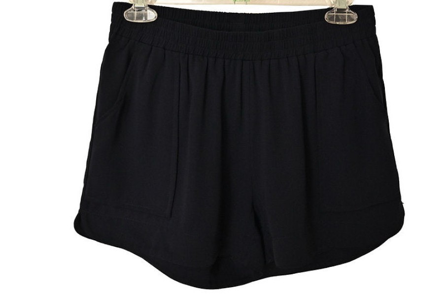 Clothing JOY JOY | Elastic Waist Pull-On Short In Black *Final Sale*