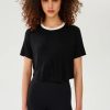 Clothing SPLITS59 | Djuna Crop Ringer Tee In Black/White