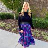 Clothing LA PLAGE | Breakers Maxi Skirt In Ikat Multi