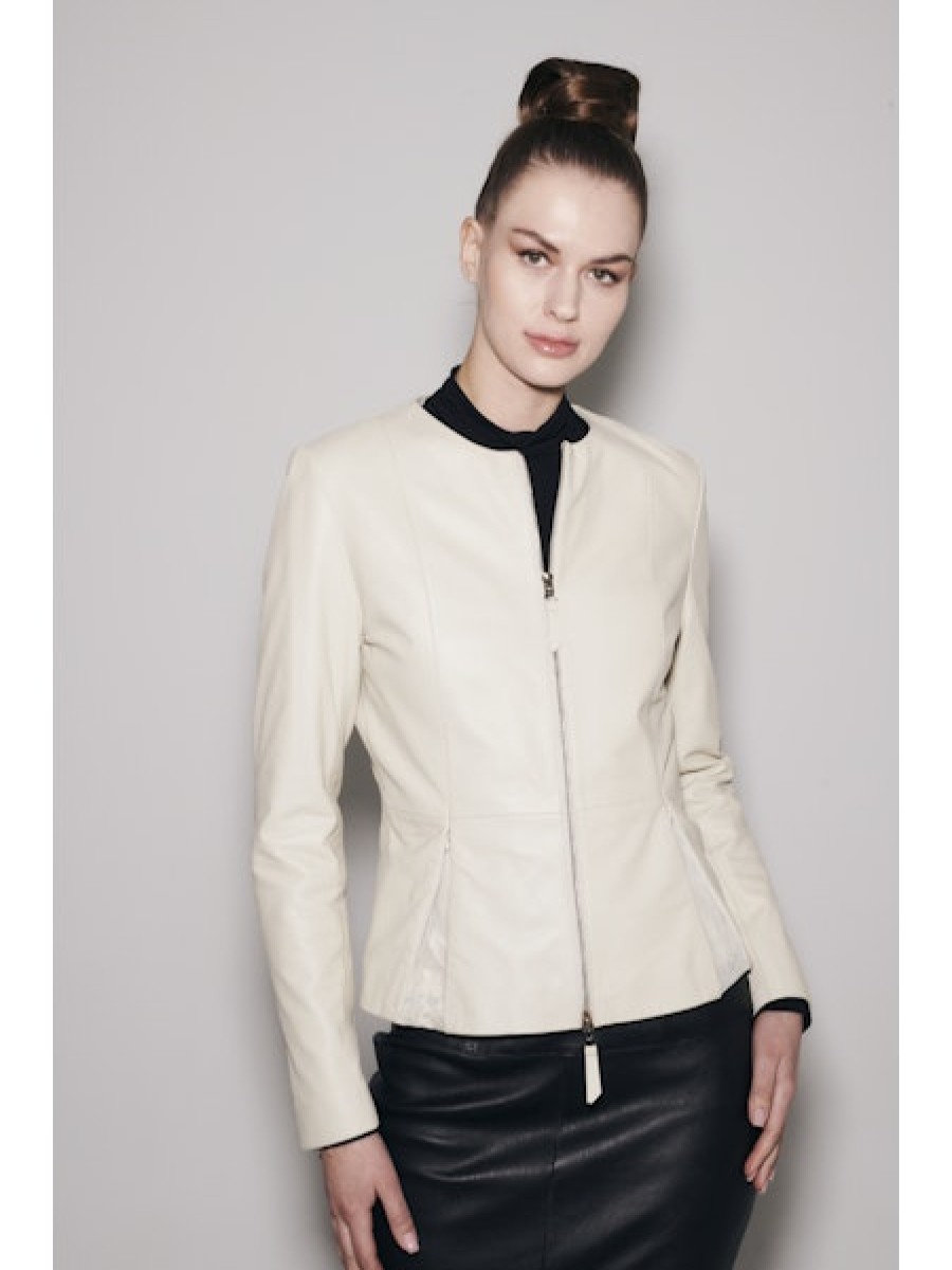 Clothing JAKETT | Blair Peplum Jacket In Off White