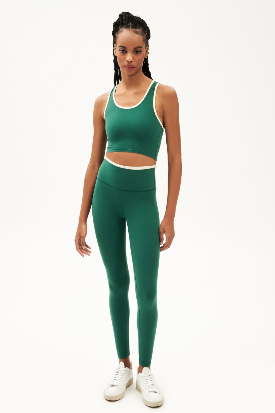 Clothing SPLITS59 | Amber Airweight Bralette In Arugula/Creme