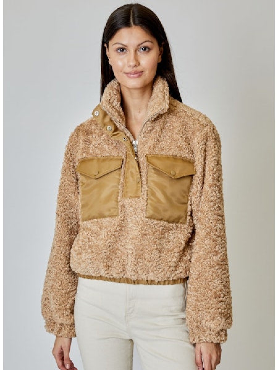 Clothing DH NEW YORK | Maeve Pullover Jacket In Wheat Combo