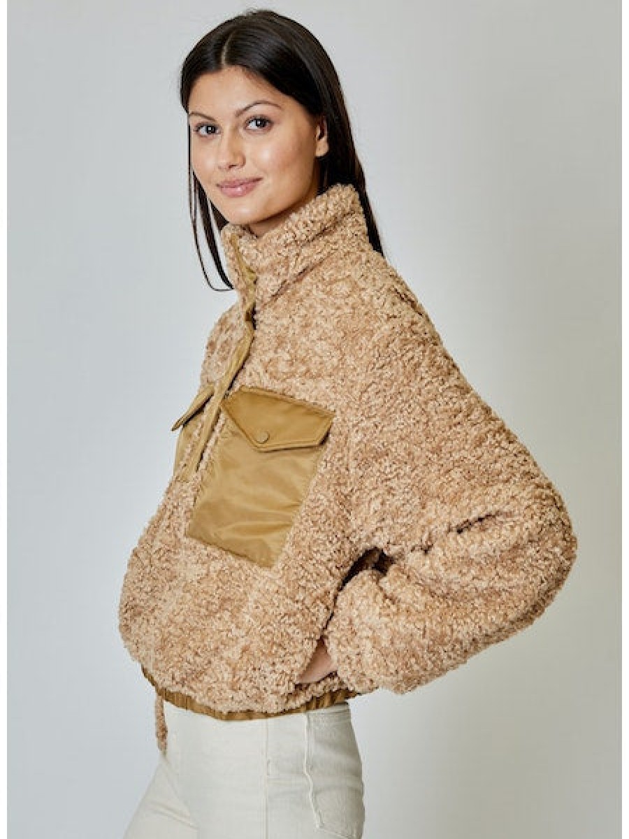 Clothing DH NEW YORK | Maeve Pullover Jacket In Wheat Combo