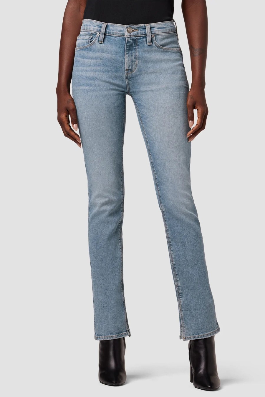 Clothing HUDSON | Nico Mid-Rise Straight Leg Jean In Oasis