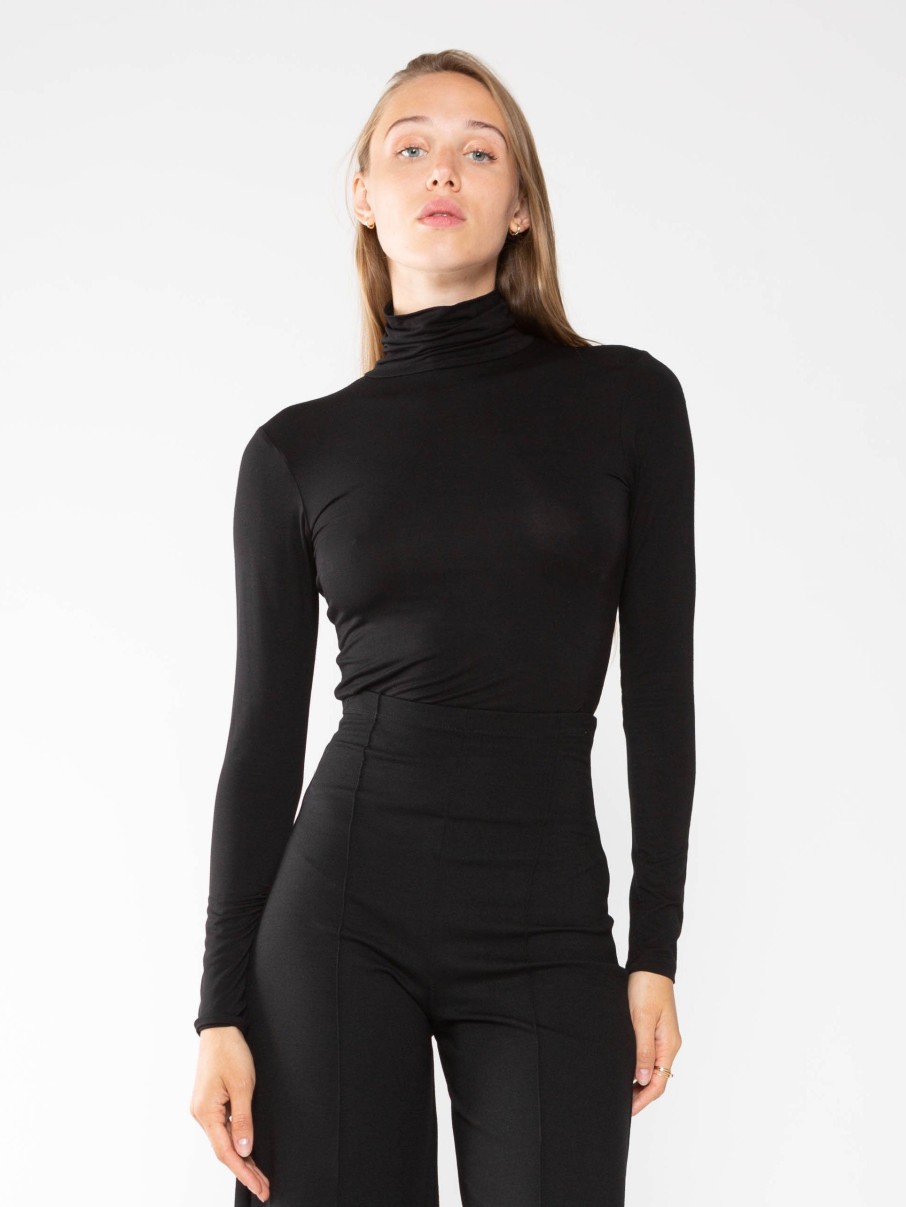 Clothing RIPLEY RADER | Long Sleeve Turtleneck Top In Black