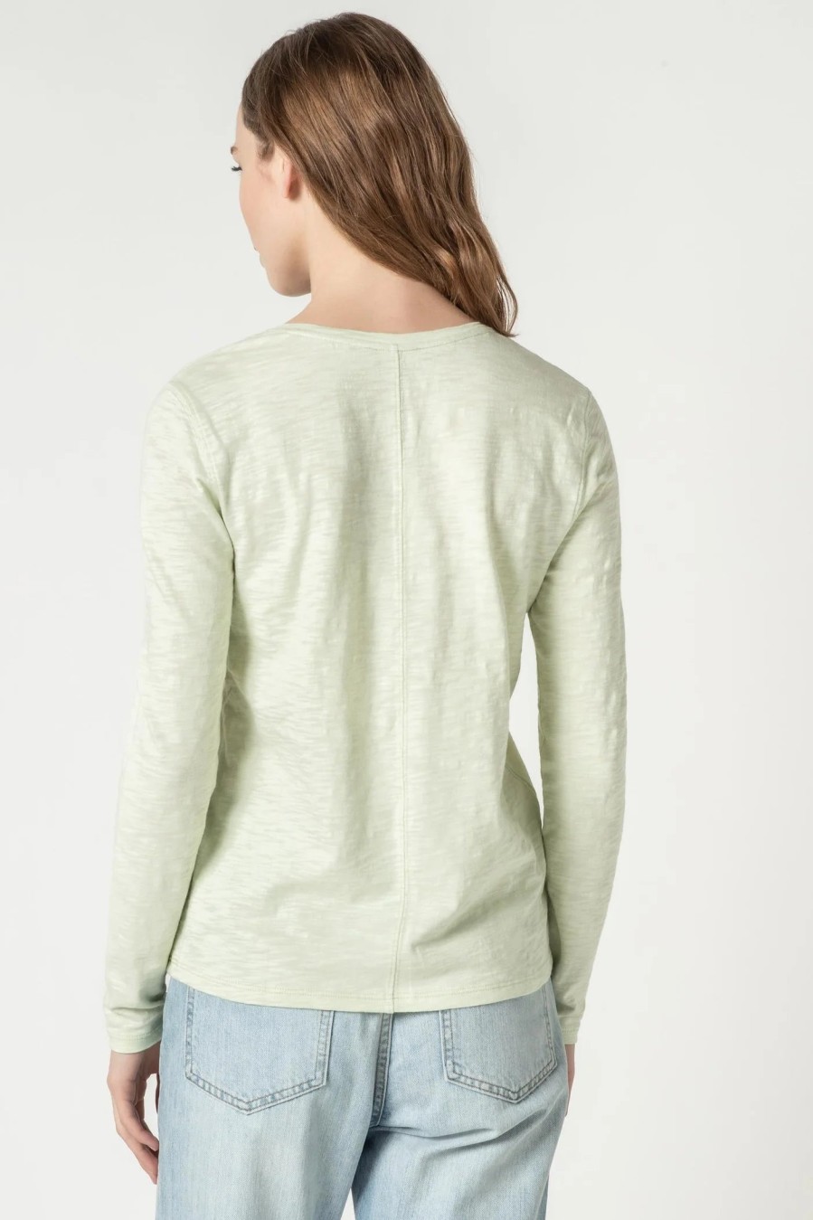 Clothing LILLA P | Back Seam Long Sleeve Tee In Meadow *Final Sale*