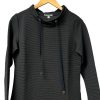 Clothing Kris Fashion | Ribbed Mock Neck Sweatshirt In Black