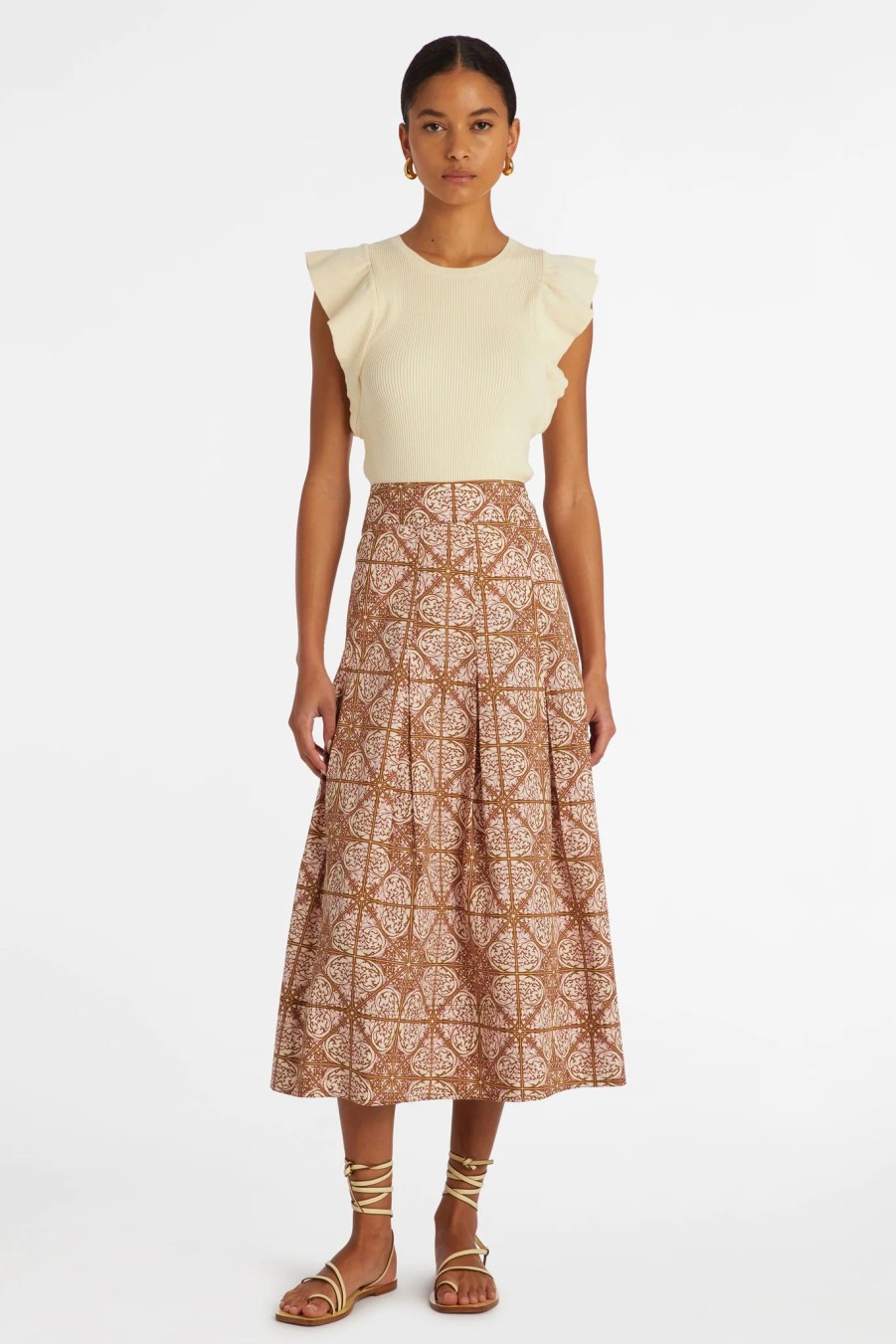 Clothing MARIE OLIVER | Frankie Skirt In Nouveau Mosaic *Final Sale*