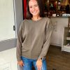 Clothing MOD-O-DOC | Split Cuff Pullover Top In Olive