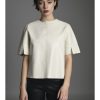 Clothing JAKETT | Leather T-Shirt In Off White