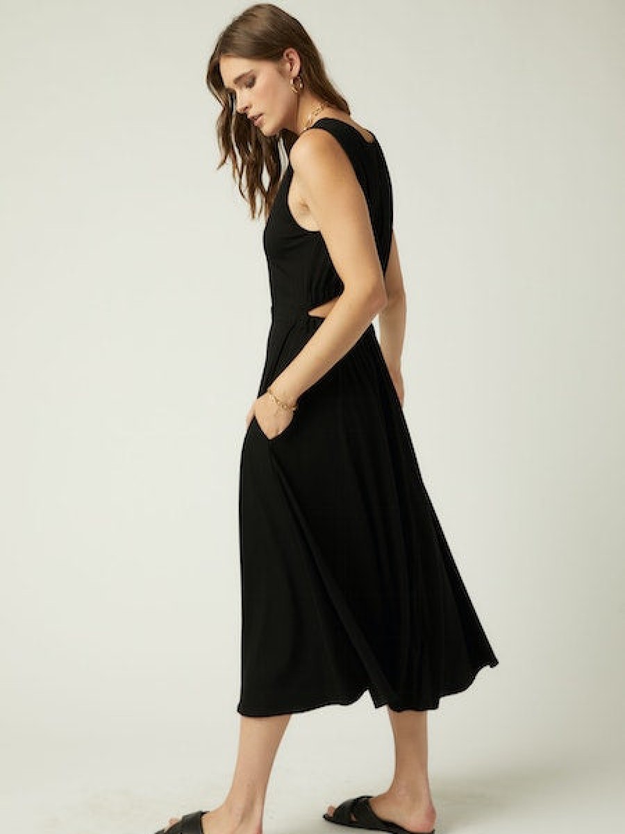 Clothing FIFTEEN TWENTY | Open-Back Dress In Black *Final Sale*