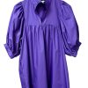 Clothing JADE | Puff Sleeve Baby Doll Dress In Deep Purple