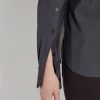 Clothing LYSSE | Jodi Slim Button Down Shirt In Charcoal