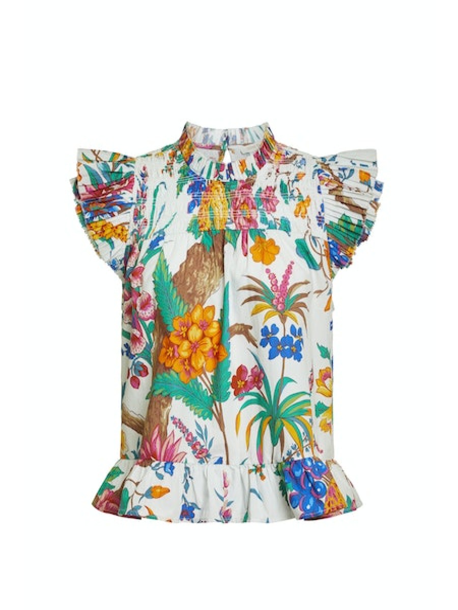 Clothing LOVE THE LABEL | Poppy Top In Kismet Print *Final Sale*