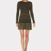 Clothing Milly | Solene Mini Dress In Gold