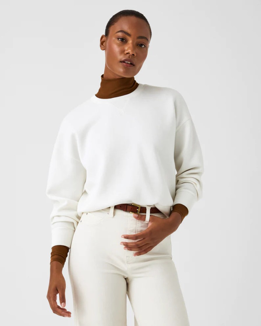 Clothing SPANX | Airessentials Crew Pullover In Powder