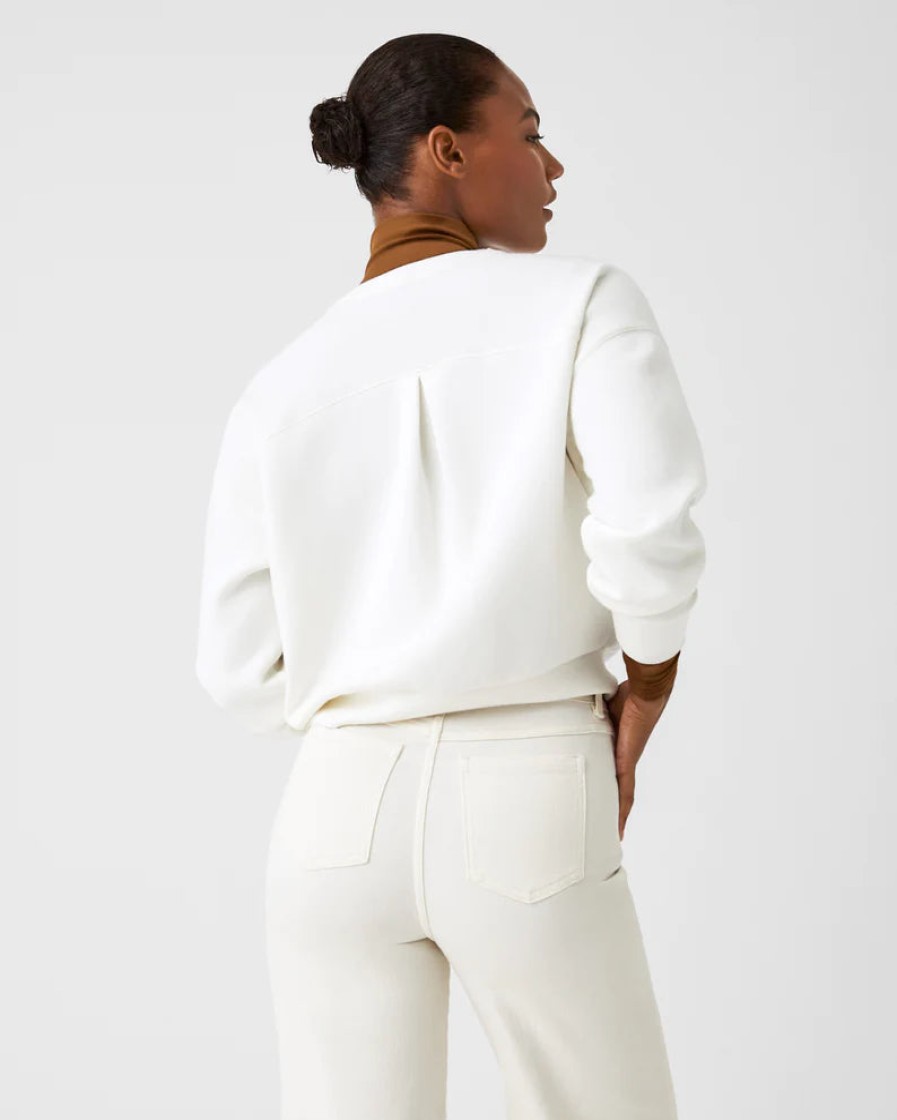 Clothing SPANX | Airessentials Crew Pullover In Powder