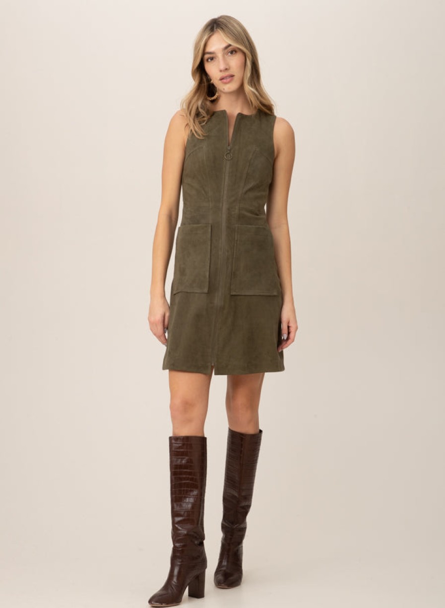 Clothing TRINA TURK | Downtown Dress In Dark Olive