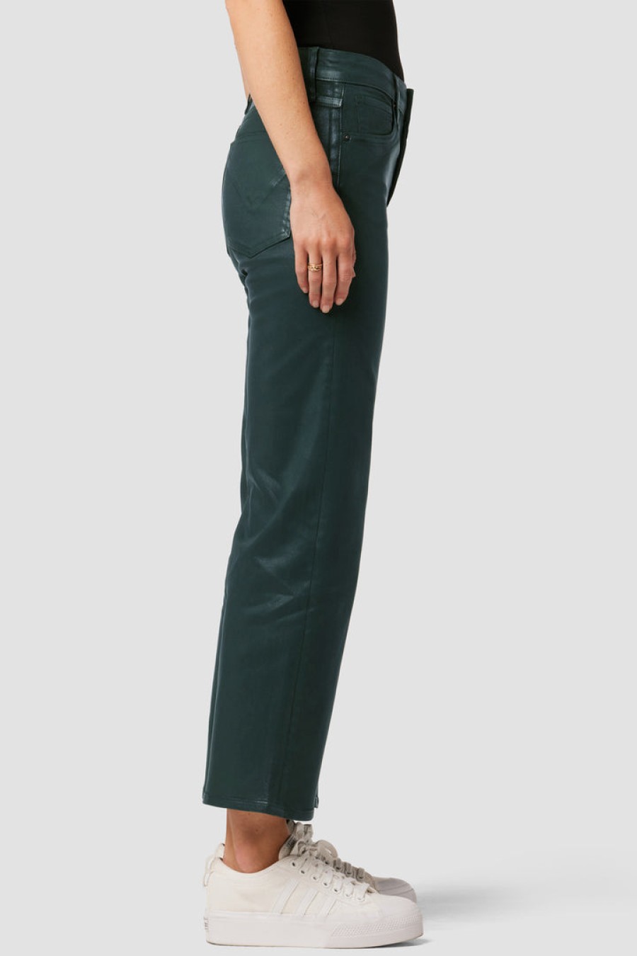 Clothing HUDSON | Rosie High-Rise Wide Leg Ankle Jean In Scarab