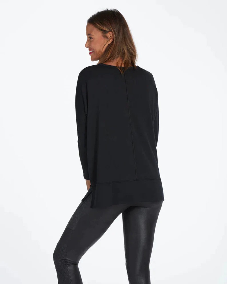 Clothing SPANX | Perfect Length Dolman Sleeve Top In Very Black