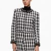 Clothing ALICE OLIVIA | Deon Two-Fer Tweed Jacket In Black/White