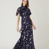 Clothing SHOSHANNA | Ellington Dress In Navy/Gold