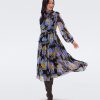 Clothing DIANE VON FURSTENBURG | Kent Dress In Outline Floral