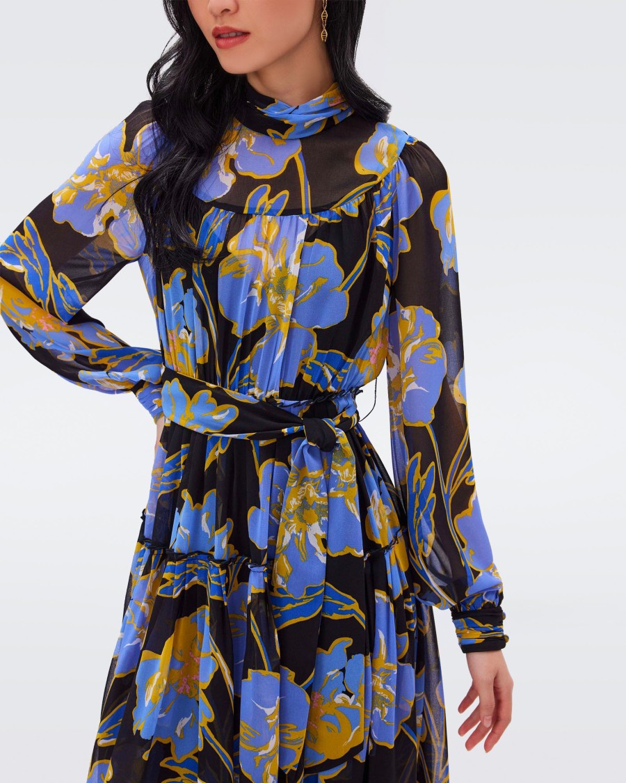 Clothing DIANE VON FURSTENBURG | Kent Dress In Outline Floral