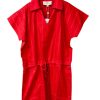 Clothing NEVER A WALLFLOWER | Track Dress In Red Windowpane *Final Sale*