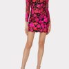 Clothing Milly | Scottie Floral Embroidered Dress In Pink Multi